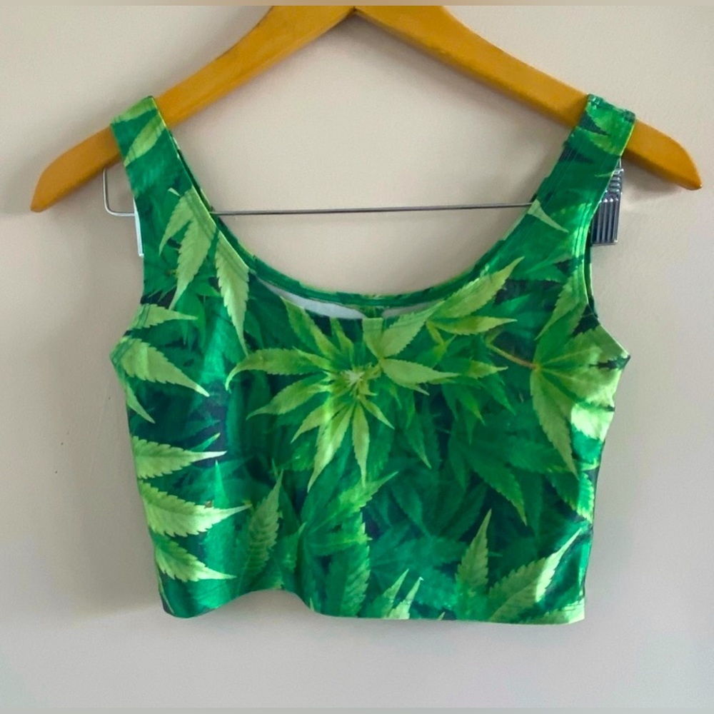 Poprageous Mary Jane Sports Bra/Crop Top - M